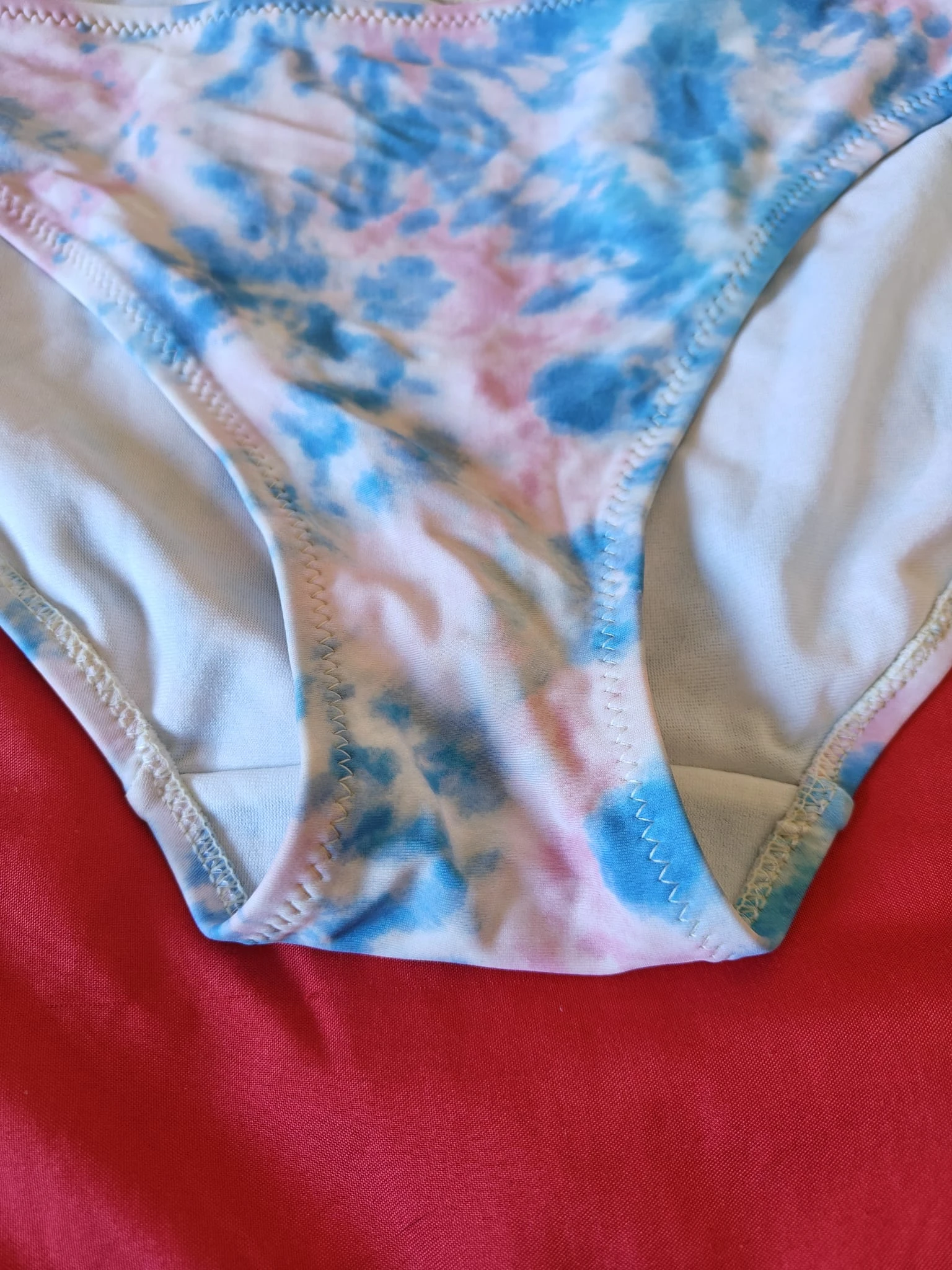 Blue and pink tie-dye bikini bottom – photo 2